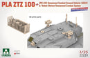 TAKOM 2222X 1/35 PLA ZTZ 100 + ZRY-222 + Robot Wolves - Ltd. Ed.