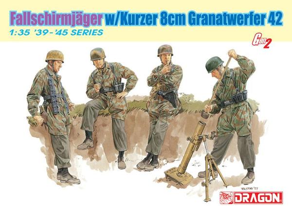 Dragon 6373 1/35 Fallschirmjager w/Kurzer 8cm Granatwerfer42