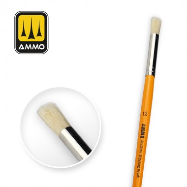 AMMO by Mig 8587 12 Synthetic Stippling Brush