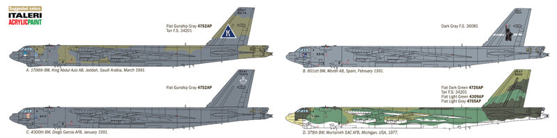 Italeri 1378 1/72 Boeing B-52G Stratofortress