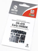 Red Fox 35008 1/35 CH-47D Early Chinook Quick Set 3D Acrylic Instrument Panel