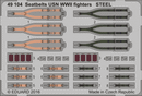 Eduard 49104 1/48 Seatbelts USN WWII fighters STEEL
