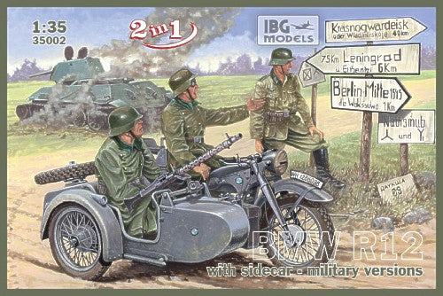 IBG 35002 1/35 BMW R12 with Sidecar - Miltary Version