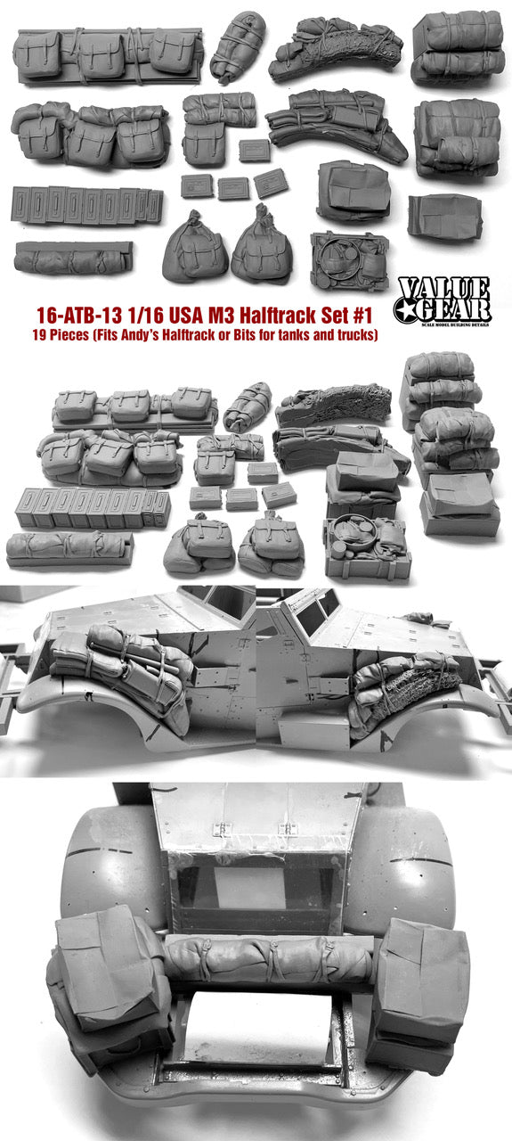 Value Gear ATB013 1/16  WWII M3 Halftrack Set #1 (for Andy's M3 AHHQ-010)