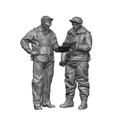 H3 Models 16002 1/16 USAAF Bomber Pilot & Crew Member - 2 figures (Resin)