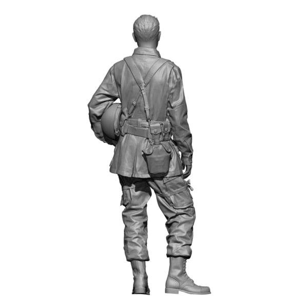 H3 Models 35004 1/35 WW2 U.S. Paratrooper, Normandy (Resin)