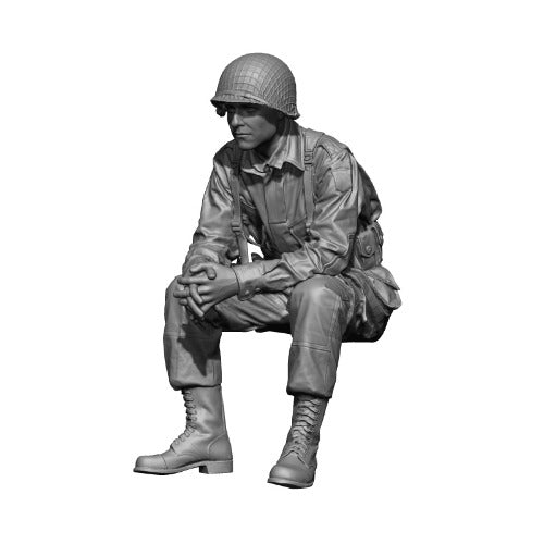 H3 Models 16005 1/16 WW2 U.S. Paratrooper - SEATED (Resin)