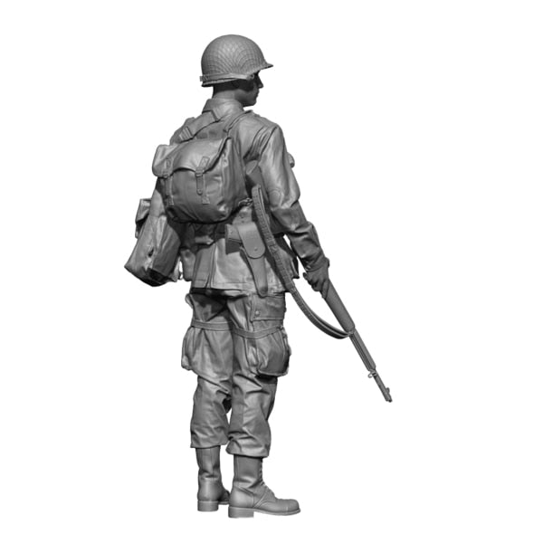 H3 Models 35008 1/35 WW2 U.S. 2ND Lieutenant (Resin)