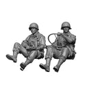 H3 Models 16025 1/16 WW2 U.S Paratrooper Willy's Jeep Driver & Crew Member (Resin)- 2 figures