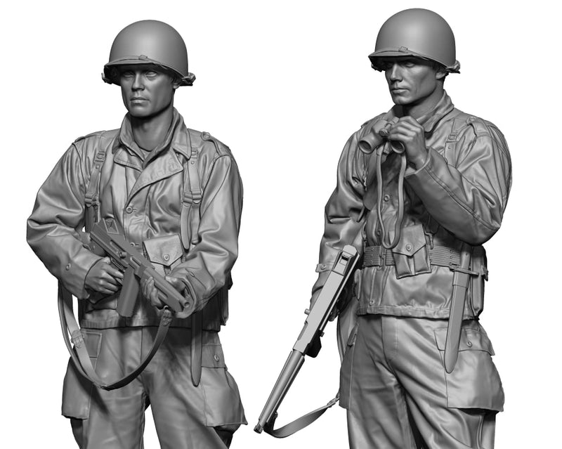 H3 Models 16066 1/16 WW2 US Ranger set 2 FIGURES