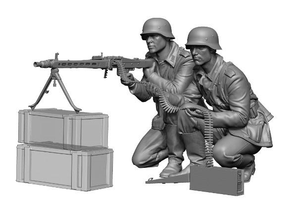 H3 Models 16084 1/16 WW2 German gunner Team TWO FIGURES