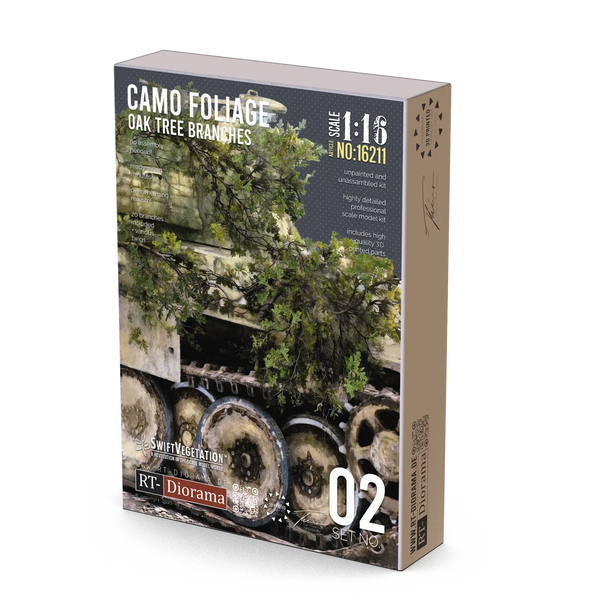 RT DIORAMA 16211 1/16 Oak Branches [Camo Foliage]