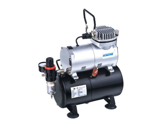 Value Air AS-186  1/6 HP Airbrush Compressor w/ air tank, regulator and moisture trap.