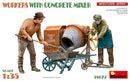 MiniArt 38077 1/35 Workers With Concrete Mixer