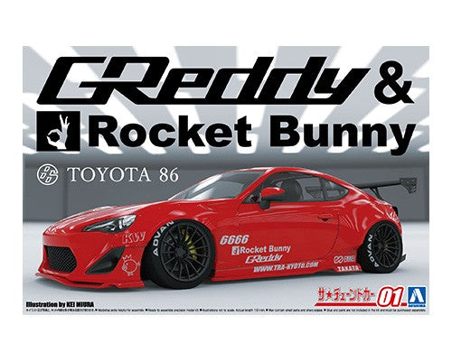 Aoshima 06186 1/24 Toyota ZN6 86 '12 Greddy&Rocket Bunny Enkei Ver.