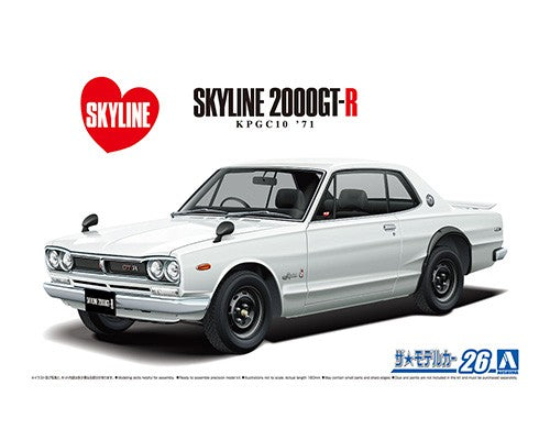 Aoshima 06106 1/24 Nissan KPGC10 Skyline HT2000GT-R '71