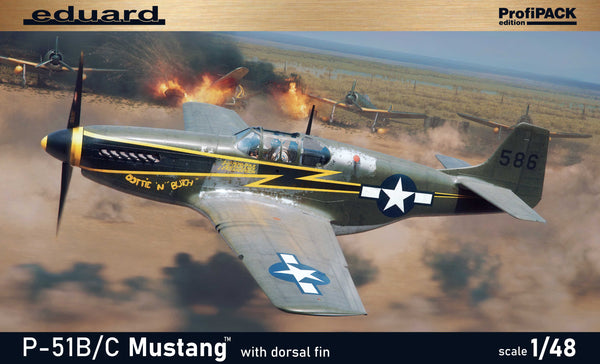 Eduard 82108 1/48 P-51B/C Mustang w/ dorsal fin Profipack Edition