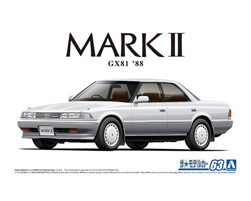 Aoshima 05924 1/24 Toyota GX81 Mark2 2.0 Grande Twincam24 '88