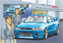 Fujimi 1/24 Wangan Midnight, Nissan Skyline GT-R (R33) RGO