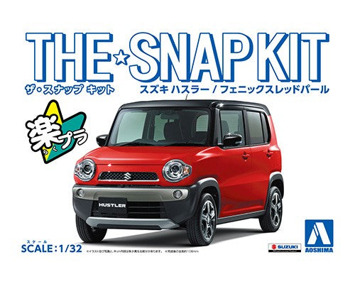 Aoshima 1/32 SNAP KIT #01-A Suzuki HUSTLER (Phoenix Red Pearl)