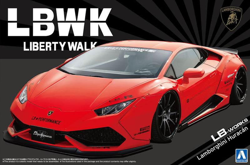 Aoshima 05988 1/24 Liberty Walk LB Works Lamborghini Huracan Ver.1