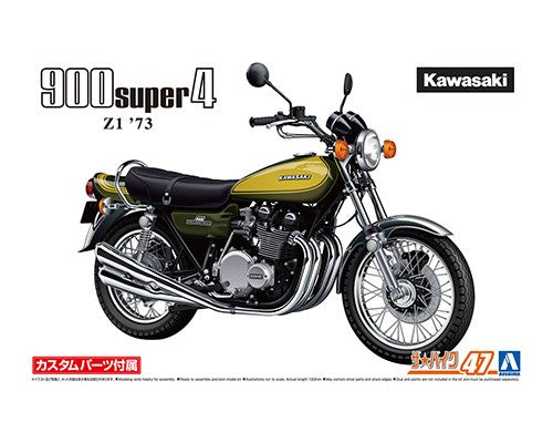 Aoshima 06266 1/12 Kawasaki Z1 900 Super4 '73 with Custom Parts