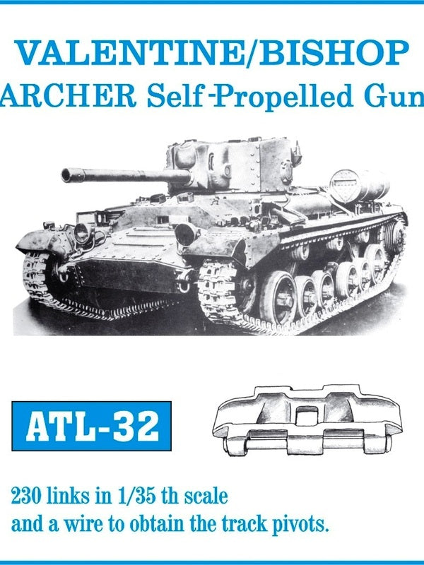 Friulmodel ATL-32 1/35 VALENTINE-BISHOP-ARCHER Self-Propelled Gun