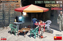 MiniArt 35647 1/35 Street Furniture With Electronics & Umbrella