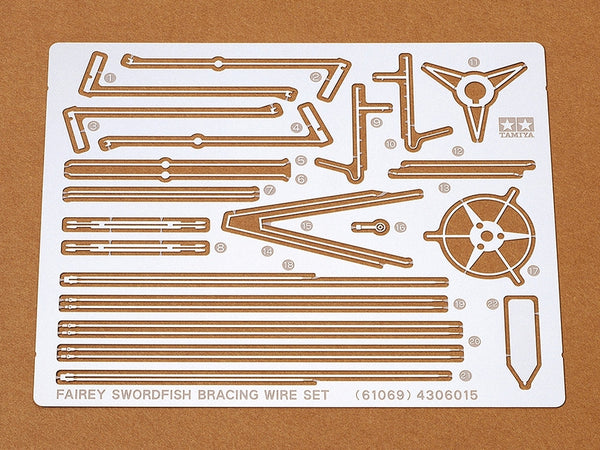 Tamiya 61069 1/48 Photo Etched Bracing Wire Set Fairey Swordfish