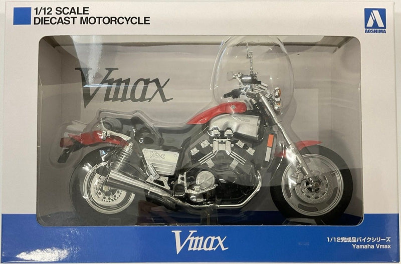 Aoshima 11187 1/12 Yamaha Vmax Fire Red Diecast Motorcycle