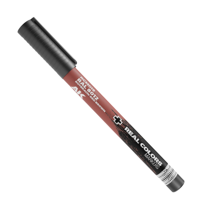 AK Interactive RCM019 Real Colors Markers - RAL 8012 Rotbraun-Red Brown