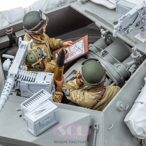 Sol Resin Factory MM675 1/16 WWII U.S. M10 Tank Crew (3)