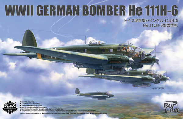 ***PREORDER - NOT IN STOCK BORDER MODELS BF018 1/35 WW2 German Bomber He 111H-6 ***PREORDER - NOT IN STOCK