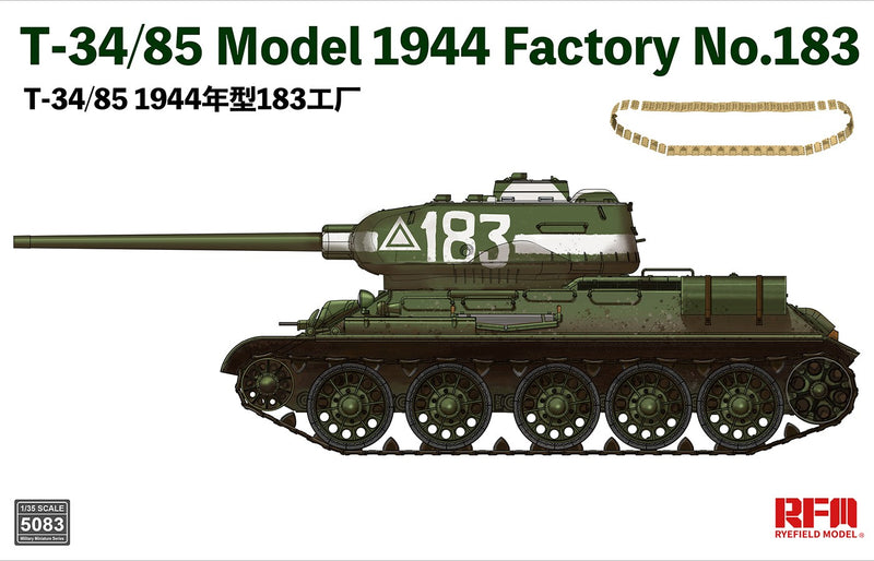 Rye Field Model 5083 1/35 T-34/85 Model 1944 Factory No. 183