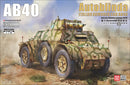 Lanmo Model MM35006 1/35 WWII Italian Autoblinda AB 40 Armored Car