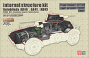 Lanmo Model NM3501 1/35 WWII Italian Autoblinda Internal Structure Kit