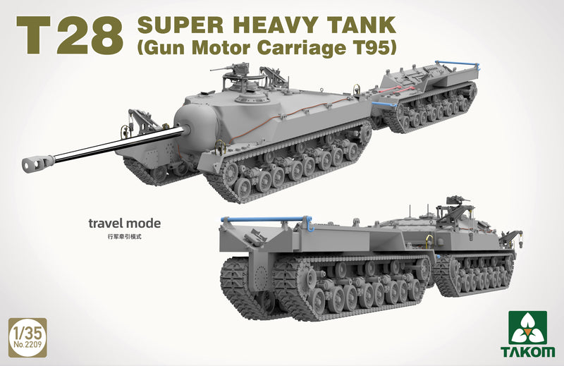 Takom 2209 1/35 T28 SUPER HEAVY TANK (Gun Motor Carriage T95