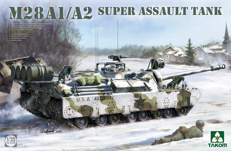 PRE-ORDER Takom 2210 1/35 M28 A1/A2 SUPER ASSAULT TANK PREORDER***