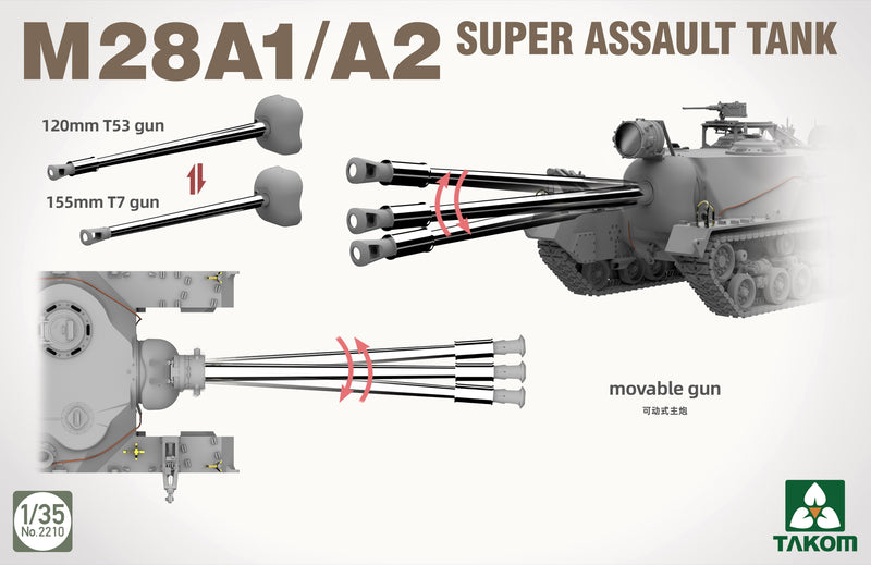 Takom 2210 1/35 M28 A1/A2 SUPER ASSAULT TANK