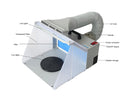 Value Air HS-E420DCLK Airbrush Paint Spray Booth with led light