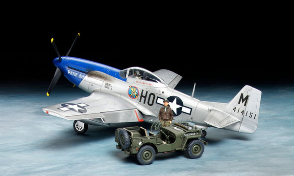 Tamiya 25205 1/48 P-51D Mustang and 1/4t 4x4 Light Vehicle