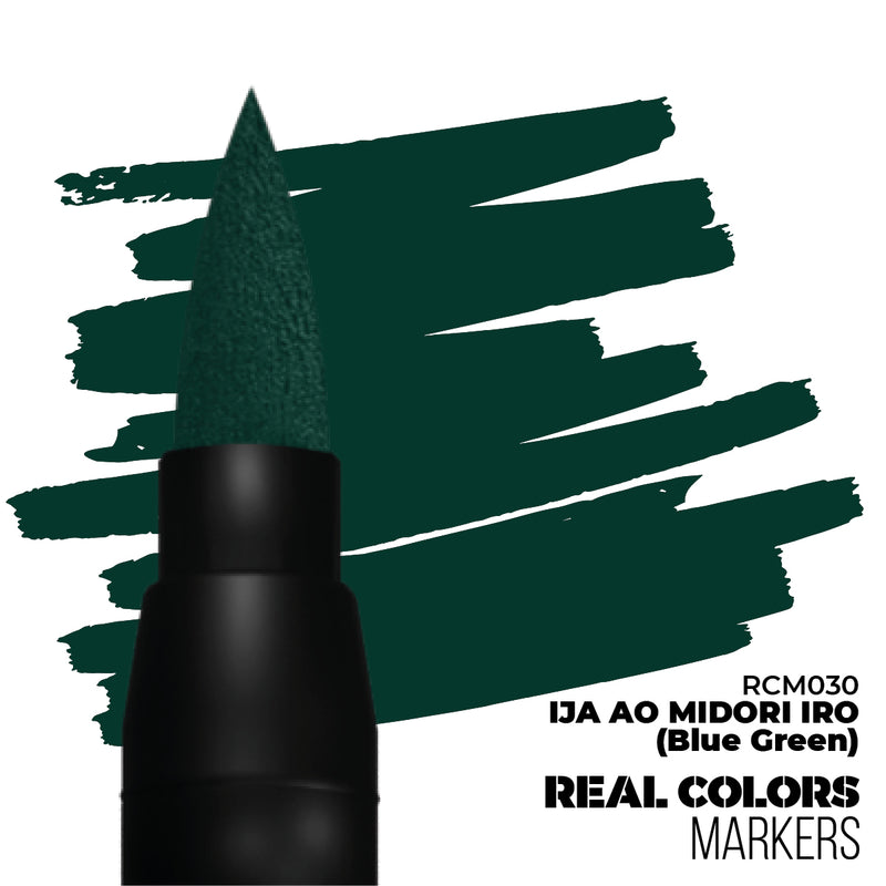 AK Interactive RCM030 Real Colors Markers - IJA Ao Midori Iro (Blue Green)