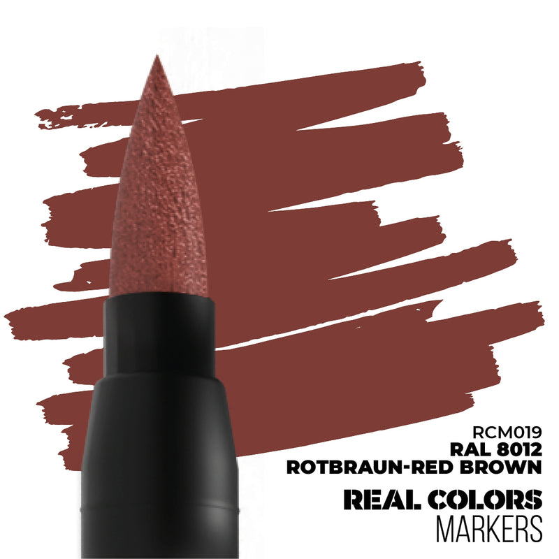 AK Interactive RCM019 Real Colors Markers - RAL 8012 Rotbraun-Red Brown