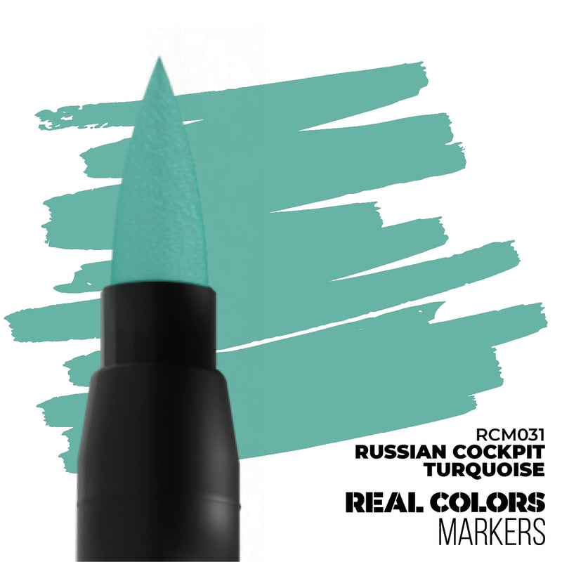 AK Interactive RCM031 Real Colors Markers - Russian Cockpit Turquoise