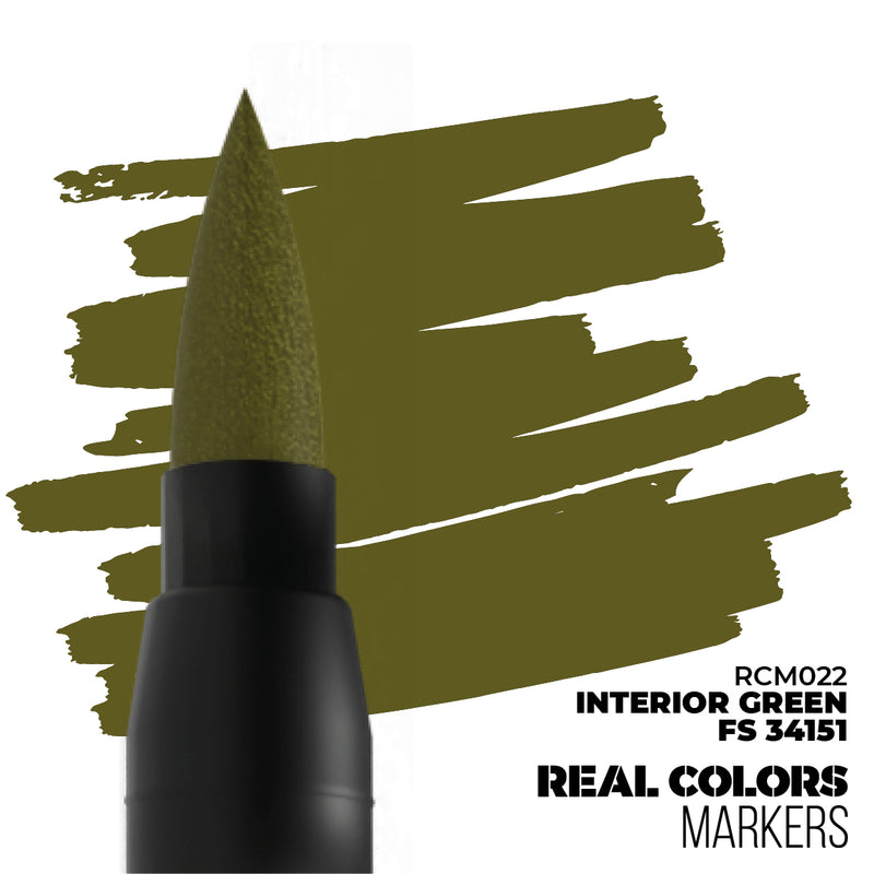 AK Interactive RCM022 Real Colors Markers - Interior Green FS 34151