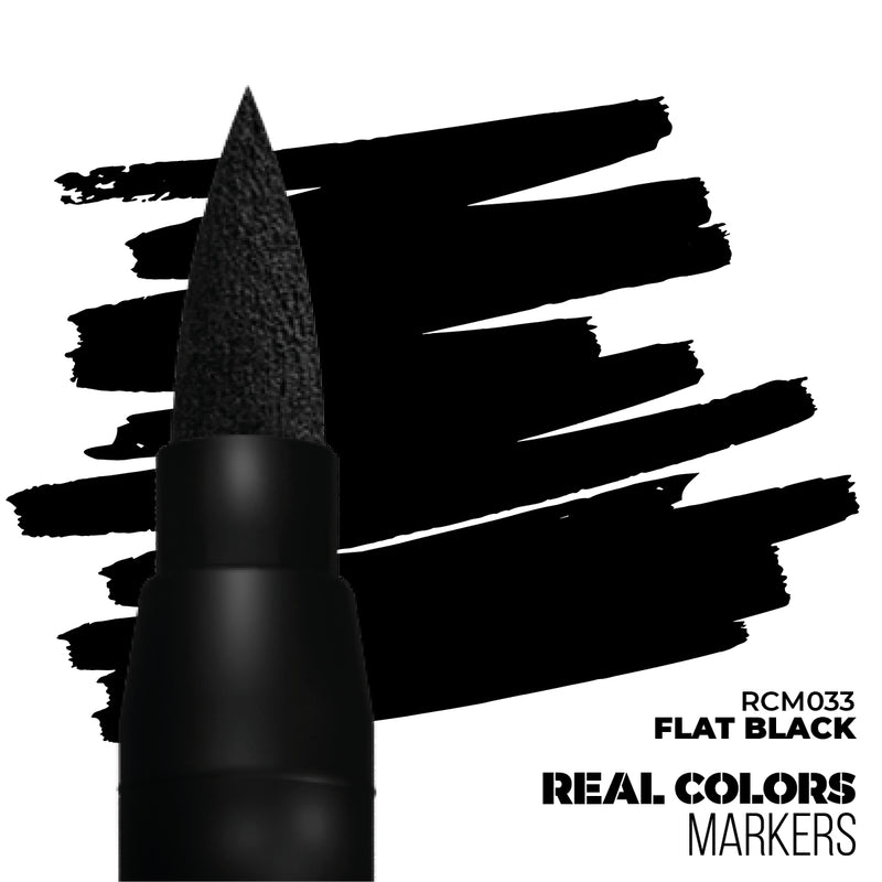 AK Interactive RCM033 Real Colors Markers - Flat Black