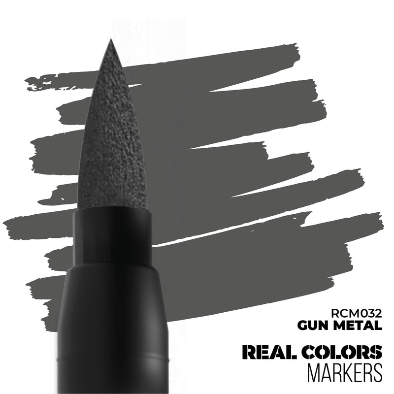 AK Interactive RCM032 Real Colors Markers - Gun Metal