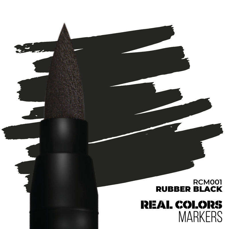 AK Interactive RCM001 Real Colors Markers - Rubber Black