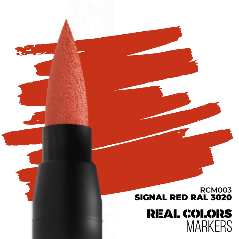 AK Interactive RCM003 Real Colors Markers - Signal Red RAL 3020