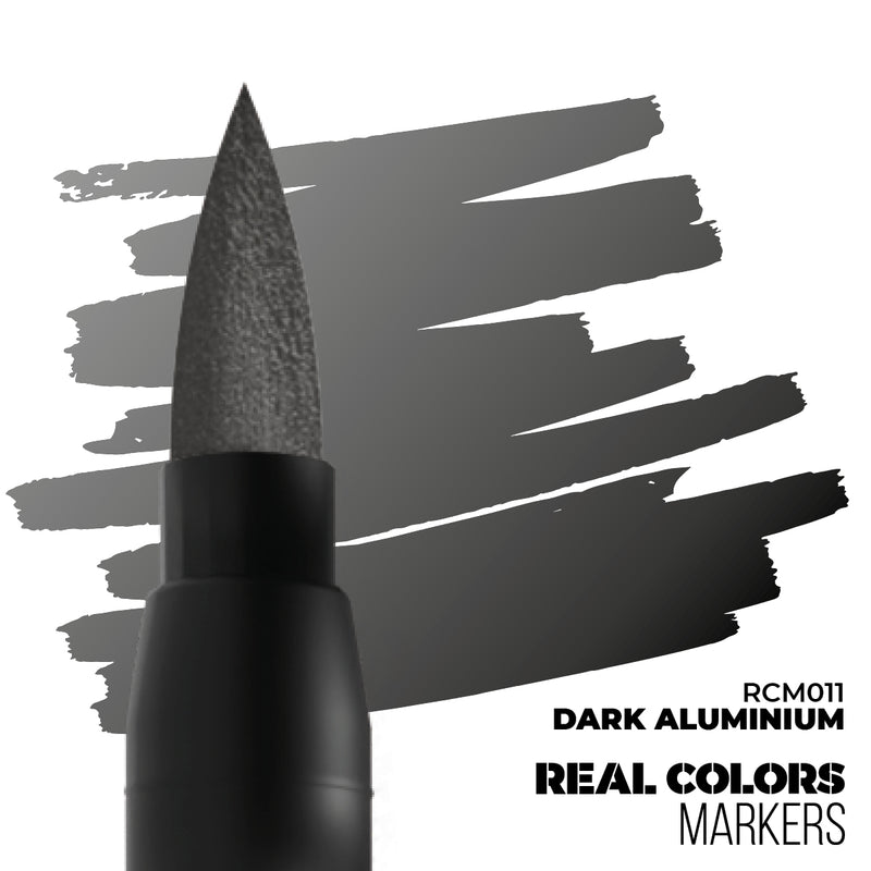 AK Interactive RCM011 Real Colors Markers -  Dark Aluminum